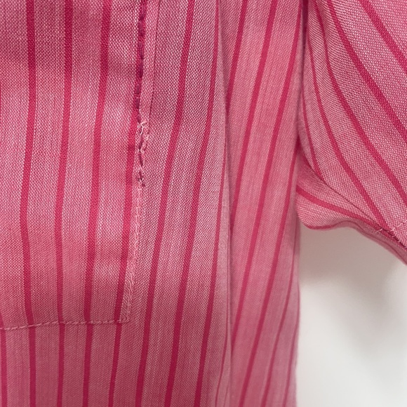 Vintage circa- 50's/60's Heritage House Casual Red Stripped Button Down Shirt! - Picture 6 of 11